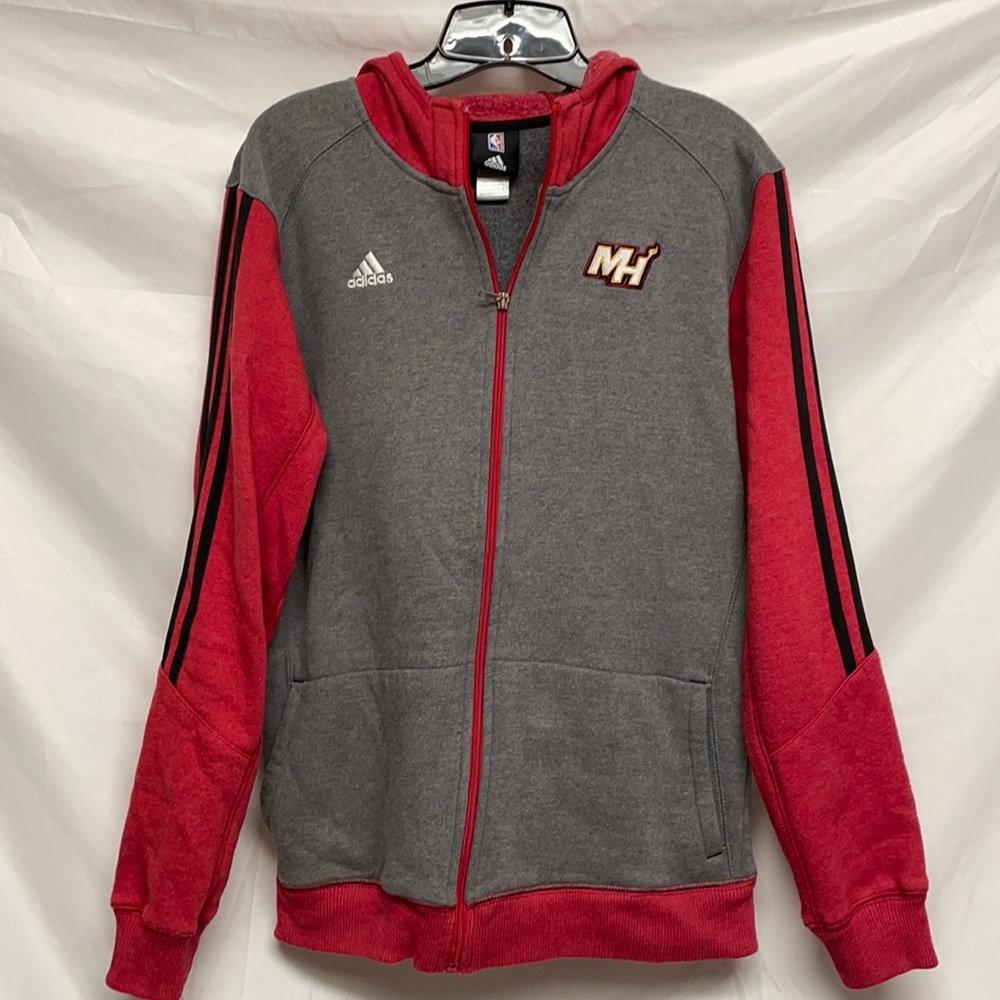 Miami Heat Adidas Zip Up Hoodie SZ XL